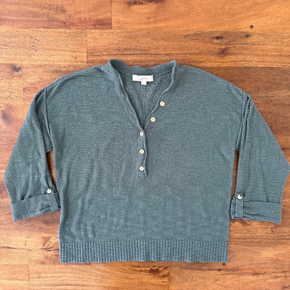 LOFT Green Sweater